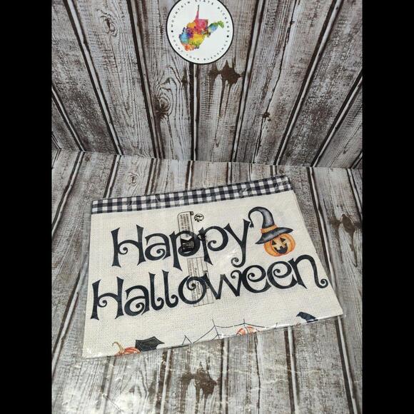 Happy Halloween Trick Or Treat Pickup Truck Garden Flag 12 x 18 New Double Sided - Picture 4 of 4